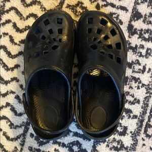 Kids Black Clogs